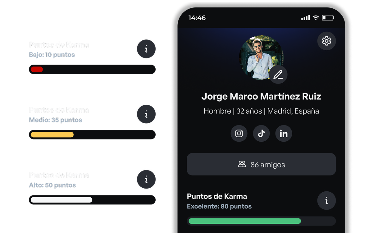 Acumula puntos de karma